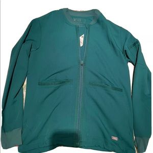 Figs Mens Small Zapote Scrub Jacket in Hunter Green ❗️BRAND NEW• NEVER WORN❗️